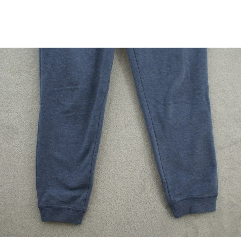 TravisMathew Mens Blue Heathered Fleece Jogger Sweatpants Small Drawstring Cuffs